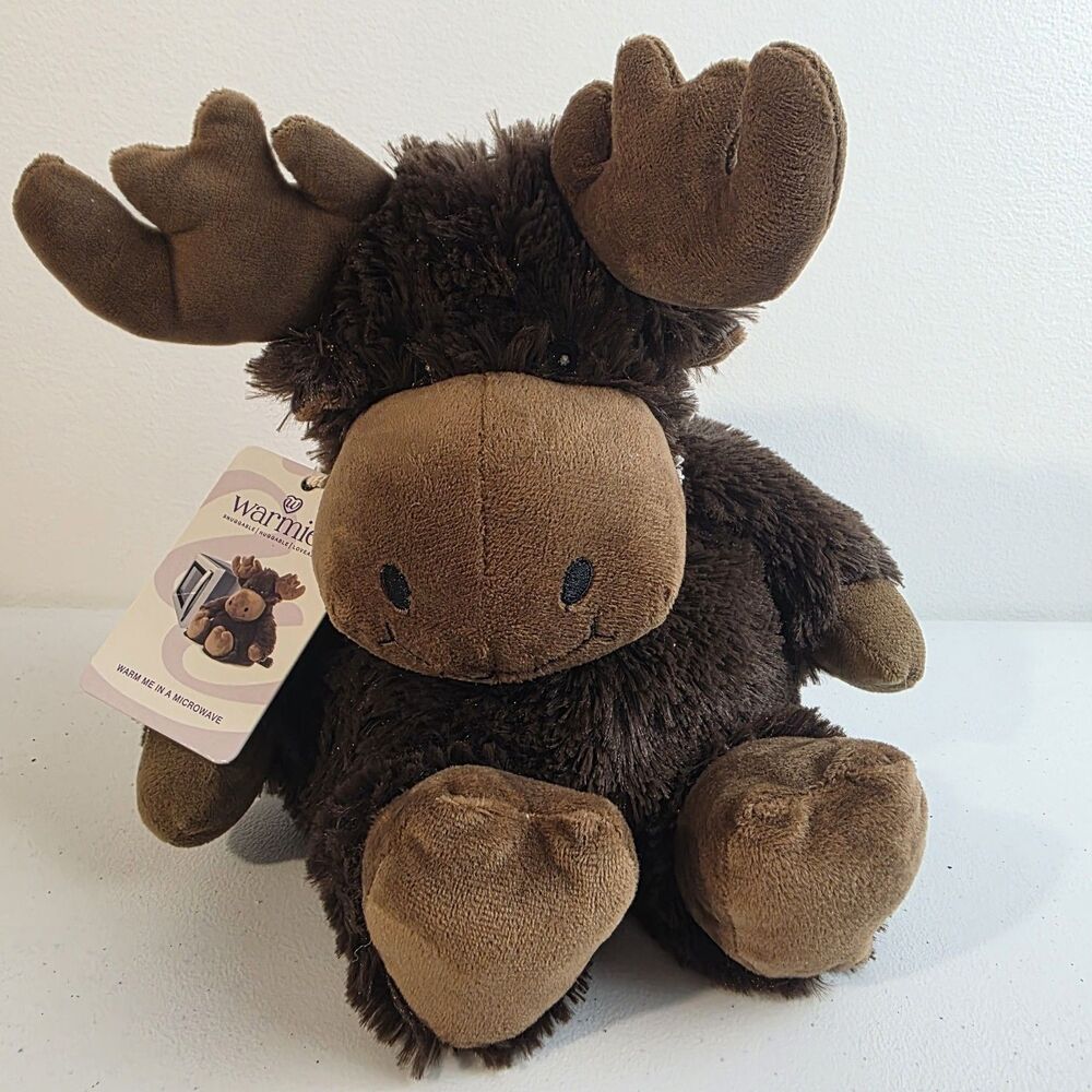 Warmies Moose Lavender Scent Soothing Microwave Heat Pack Weighted Plush 13"